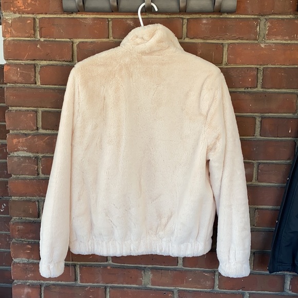 Cozy Teddy Bear Bomber Light Pink size M - Picture 3 of 4